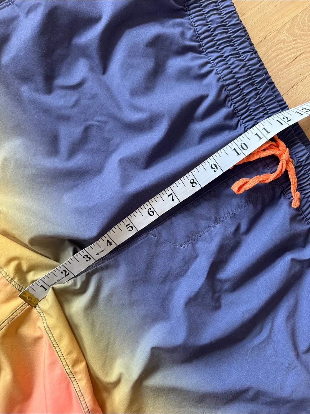 Patagonia Hydro Series Board Shorts Orange Yellow Blue XL